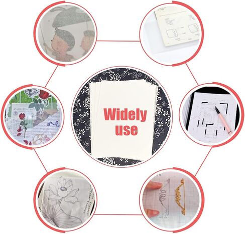 ورق تتبع 400 ورقة، ورق تتبع رسم شفاف بلون ابيض شفاف، ورق نقل للهندسة المعمارية للخطوط لتتبع الصور والرسم التمهيدي والتراكبات (8.5 × 11 انش) in Kuwait