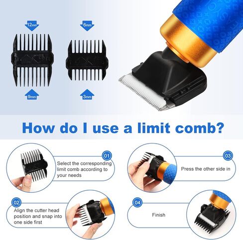 ماكينة تشذيب السجاد مع دليل القص، ماكينة قص السجاد، مجموعة مقصات كهربائية منخفضة الضوضاء 6 سرعات قابلة للتعديل لتنظيف السجاد يدويًا وسجاد معنقدة، 200 وات (مجموعة كاملة من الملحقات) in Kuwait