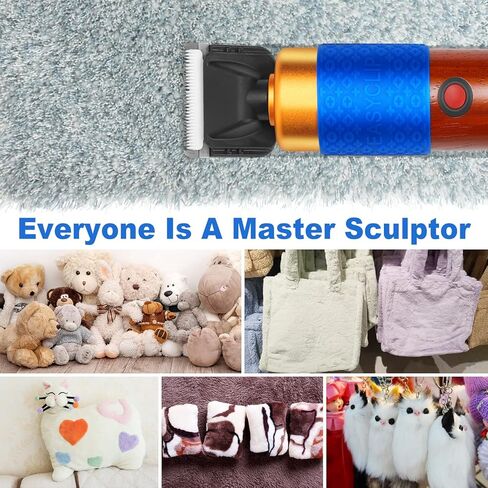 ماكينة تشذيب السجاد مع دليل القص، ماكينة قص السجاد، مجموعة مقصات كهربائية منخفضة الضوضاء 6 سرعات قابلة للتعديل لتنظيف السجاد يدويًا وسجاد معنقدة، 200 وات (مجموعة كاملة من الملحقات) in Kuwait