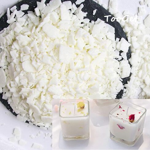 TooGet Pure White Soy Wax Flakes, 100% Natural Soy Wax Bulk for Candle Making DIY, Premium Quality, Top Grade - 1 Pound in Saudi Arabia