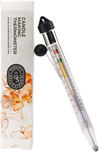 Thermometer for Candle Making - Candle Thermometer with Clip and Easy-to-Read Temperature Zones for DIY Candle Making in Saudi Arabia