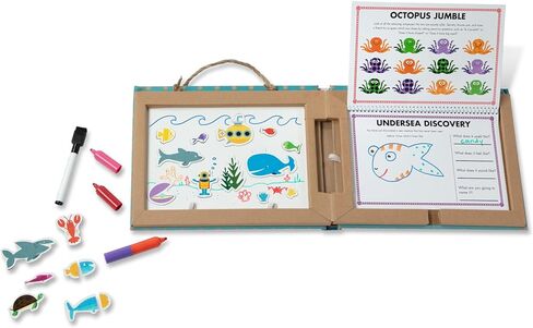 Melissa & Doug Play Draw Create Dinosaurs, Reusable Magnet & Drawing Kit in Kuwait