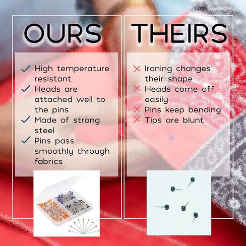 السيد القلم- دبابيس الخياطة، 300 قطعة، دبابيس الخياطة برؤوس ملونة، دبابيس، دبابيس اللحف، دبابيس الخياطة، دبابيس الخياطة للقماش، دبابيس الخياطة المستقيمة، دبابيس القماش، دبابيس الرأس الزجاجية، دبابيس مستقيمة، دبابيس العصا. in Kuwait