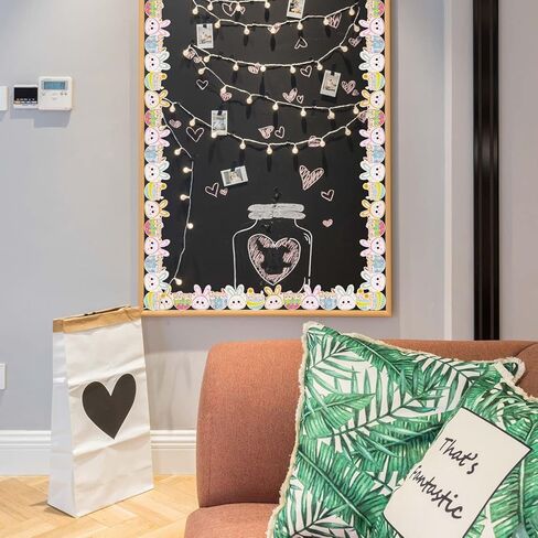 94.5Ft Winter Bulletin Board Borders, 96Pieces Winter Holiday Decoration Borders, Snowflake Snowman Bulletin Border Sticker, Winter Trim Border for Officce Classroom Decor School Supplies in Kuwait