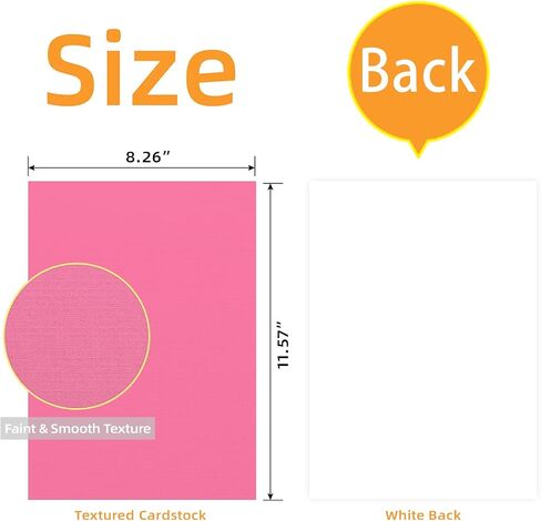 60 Sheets Textured Colorful Card Stock 28 Multicolor Cardstock 250 gsm Faint Texture, Single-Sided Printed Colored Paper for Card Making, Scrapbooking, Paper Craft in Kuwait