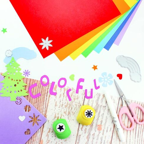 60 Sheets Textured Colorful Card Stock 28 Multicolor Cardstock 250 gsm Faint Texture, Single-Sided Printed Colored Paper for Card Making, Scrapbooking, Paper Craft in Kuwait