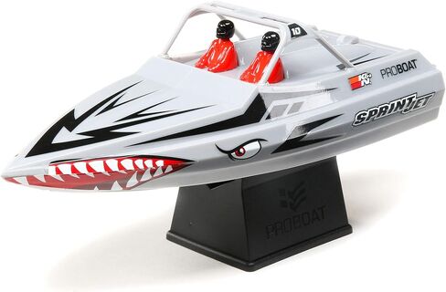 Pro Boat Sprintjet 9" Self-Righting Deep-V Jet Boat Brushed RTR Ready to Run Silver PRB08045T1 in Kuwait