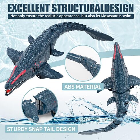 Haijon التحكم عن بعد Mosasaurus RC قارب ديناصور، قوارب التحكم عن بعد راديو سريع 2.4 جيجا هرتز مع أضواء LED للبحار وحمامات السباحة والبحيرات، ألعاب القوارب عيد الميلاد وعيد ميلاد الديناصورات هدية للأطفال (أخضر) in Kuwait