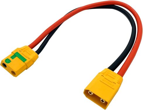 XT90-S مكافحة شرارة أنثى إلى XT90 ذكر التوصيل تمديد سلك سلك توصيل للكابل سلك السيليكون 10AWG 30 سنتيمتر لنموذج طائرة in Kuwait