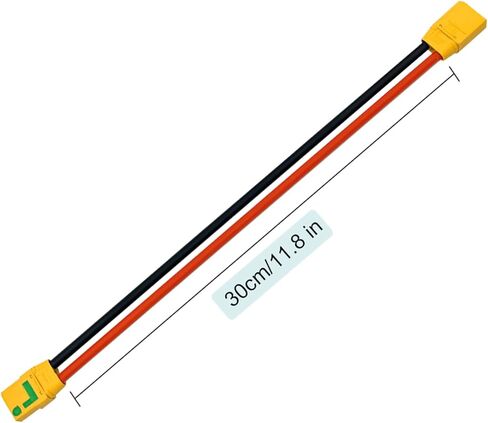 XT90-S مكافحة شرارة أنثى إلى XT90 ذكر التوصيل تمديد سلك سلك توصيل للكابل سلك السيليكون 10AWG 30 سنتيمتر لنموذج طائرة in Kuwait