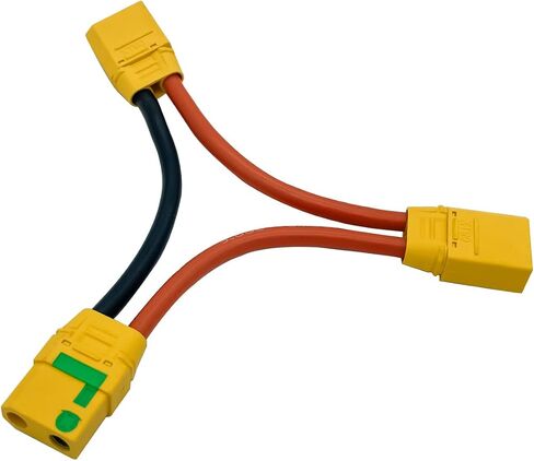 10Pcs Amass XT90E-M Battery Connector XT90E Male Plug Gold-Plated Connector with PVC Protective Sleeve Dust Cap for RC Aircraft Drone Accessories in Saudi Arabia