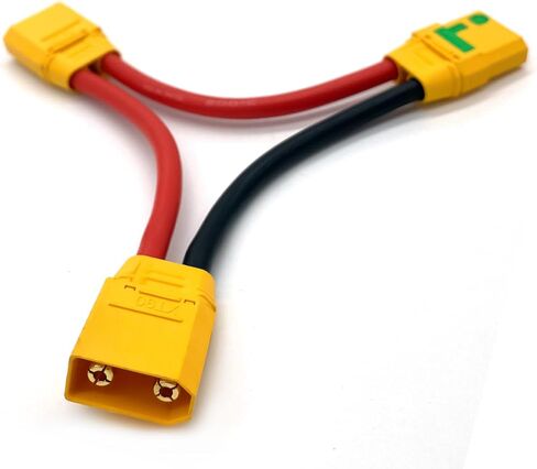 10Pcs Amass XT90E-M Battery Connector XT90E Male Plug Gold-Plated Connector with PVC Protective Sleeve Dust Cap for RC Aircraft Drone Accessories in Saudi Arabia