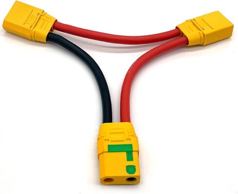 10Pcs Amass XT90E-M Battery Connector XT90E Male Plug Gold-Plated Connector with PVC Protective Sleeve Dust Cap for RC Aircraft Drone Accessories in Saudi Arabia