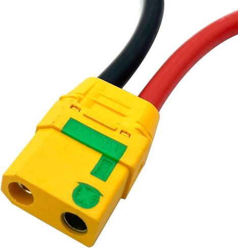 10Pcs Amass XT90E-M Battery Connector XT90E Male Plug Gold-Plated Connector with PVC Protective Sleeve Dust Cap for RC Aircraft Drone Accessories in Saudi Arabia