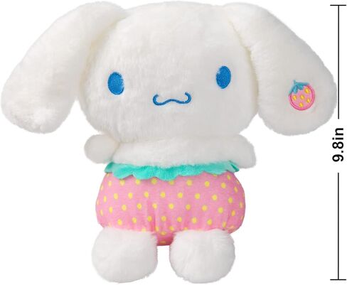 دمية سينامورول القطيفة 20.32 سم، لعبة شخصية شخصية شخصية أنيمي ميلودي من القطيفة على شكل فراولة، وسادة حيوان محشوة، هدية مثالية للحفلات للفتيات والأطفال in Kuwait