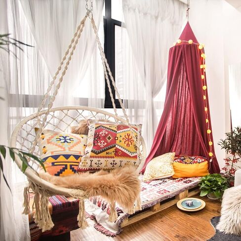 Macrame Cord, DAOFARY 100% Natural Cotton Rope 3mm x 328 Yards 4 Strand Twisted Macrame Rope Cotton Twine String for DIY Crafts Knitting Dream Catcher Plant Hanger Wedding Decor in Kuwait