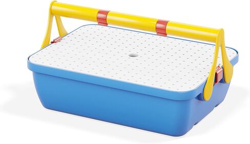 مجموعة بناء جيوريلو تولبوكس مع تروس وسلسلة - تتضمن 130 عنصر بناء، تعزز التعلم والهندسة والرياضيات، صُنعت في إيطاليا، للأطفال من سن 5 سنوات فما فوق in Kuwait