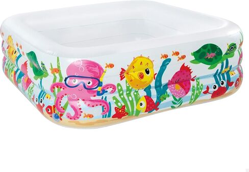 Intex Swim Center Clearview Aquarium Inflatable Pool, 62.5" X 62.5" X 19.5", for Ages 3+ in Saudi Arabia