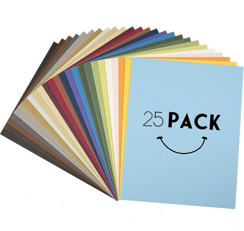 Golden State Art 25 Pack 5x7 Uncut Mat Boards, Black | Acid-Free Backing Boards, Ideal for Photos, Pictures, Frames, Crafts in Saudi Arabia