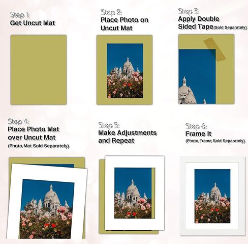 Golden State Art 25 Pack 5x7 Uncut Mat Boards, Black | Acid-Free Backing Boards, Ideal for Photos, Pictures, Frames, Crafts in Saudi Arabia