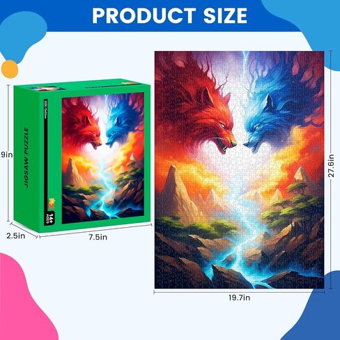 لغز Edsjegn 1000 قطعة، ألغاز للكبار 1000 قطعة، ألغاز الصور المقطوعة 1000 قطعة للبالغين، ألغاز للكبار 1000 قطعة، ألغاز الذئب 1000 قطعة in Kuwait