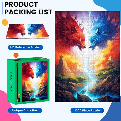 لغز Edsjegn 1000 قطعة، ألغاز للكبار 1000 قطعة، ألغاز الصور المقطوعة 1000 قطعة للبالغين، ألغاز للكبار 1000 قطعة، ألغاز الذئب 1000 قطعة in Kuwait