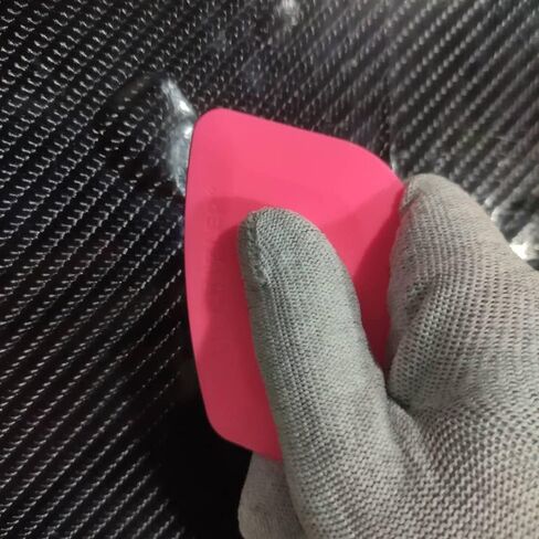 9PCS Vinyl Label Scraping Tool Soft Blue Squeegee Auto Stickers Decals Screen Printing Sign Making Craft Flat Scraper (Hard Pink) in Kuwait