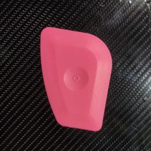 9PCS Vinyl Label Scraping Tool Soft Blue Squeegee Auto Stickers Decals Screen Printing Sign Making Craft Flat Scraper (Hard Pink) in Kuwait