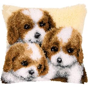 DIY Latch Hook Kits Yarn Kits Pillow Rug Pattern Arts and Crafts Crochet Needlework（cat：16x16in/40x40CM）
