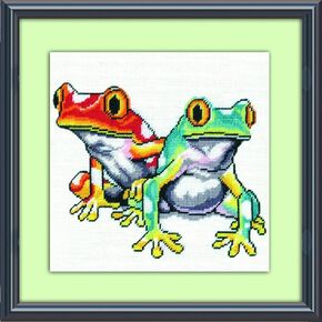 Tobin Frogs Needlepoint Kit, White in Kuwait