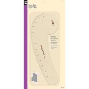 Dritz See-Thru Dressmakers Sewing Ruler, Clear