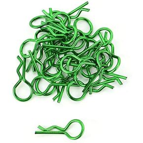 Apex RC Products Green 1/10 Large Bent RC Anodized Body Clips - 25pcs #4031GR in Saudi Arabia