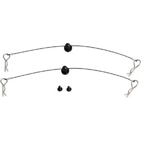 Mxfans Black Color 1/10 RC Car Body Clip Pins 155mm Steel Wire Body Clips with Screw Retainer N10259BL Set of 2 in Kuwait