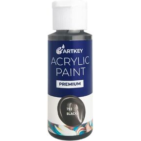 Artkey Acrylic Paint Set, 24 Colors 2 oz/59 ml Acrylic Paint Kit for Professional Artists & Beginners – Craft & Art Supplies for Canvas, Wood, Fabric, Rock, Leather, Ceramic, Glass, Easter Egg in Kuwait