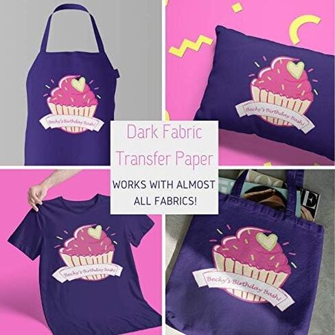 NuFun Activities Heat Transfer Paper, Dark Fabrics, 5 Sheets 8.5x11 in Kuwait