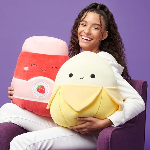 Squishmallows 14-Inch Junie Yellow Banana - Large Ultrasoft Official Kelly Toy Plush in Saudi Arabia