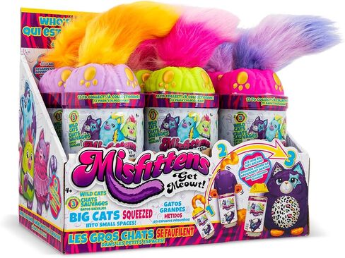 Misfittens Cats - Surprise Collectible Plush - Series 3 Wild Cats, Kittens, Stuffed Cat Plushie, Furry Surprise Toy for Girls, Boys, Kids and Toddlers Ages 3+ in Saudi Arabia