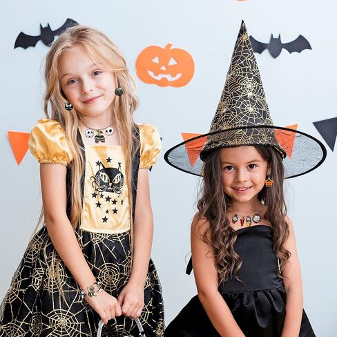 7ilaewen 32 قطعة جاك وسالي سحر عيد الميلاد المعلقات، سحر المينا الرعب سحر اليقطين شبح سبيكة سحر الهالوين مخيف القرط قلادة سوار سحر لصنع المجوهرات الحرف اليدوية هدايا عيد الميلاد in Kuwait