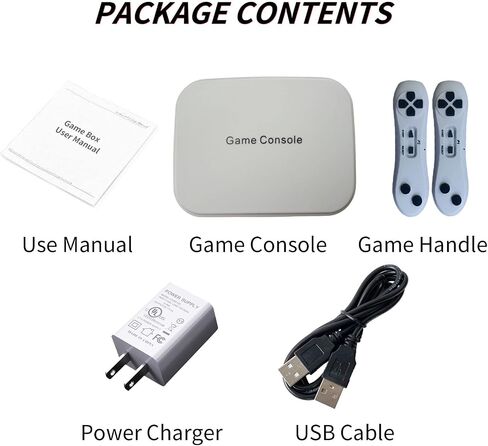 YRPRSODF TV Game Console Built in 100+ Gam ES, Video Game Machine with 2.4G Wireless Gamepad Somatosensory Control, USB Plug and Play, Kid & Adult Interactive& Puzzle Games,Grey in Kuwait