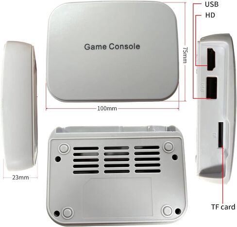 YRPRSODF TV Game Console Built in 100+ Gam ES, Video Game Machine with 2.4G Wireless Gamepad Somatosensory Control, USB Plug and Play, Kid & Adult Interactive& Puzzle Games,Grey in Kuwait