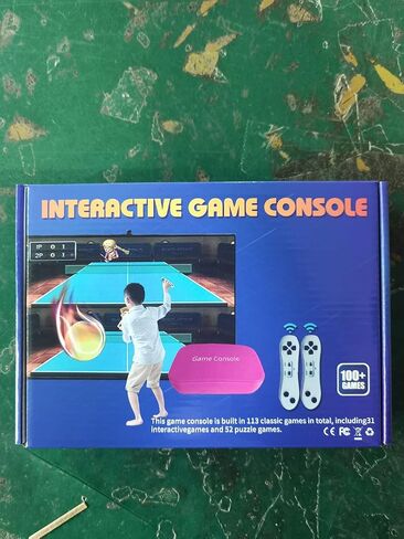 YRPRSODF TV Game Console Built in 100+ Gam ES, Video Game Machine with 2.4G Wireless Gamepad Somatosensory Control, USB Plug and Play, Kid & Adult Interactive& Puzzle Games,Grey in Kuwait