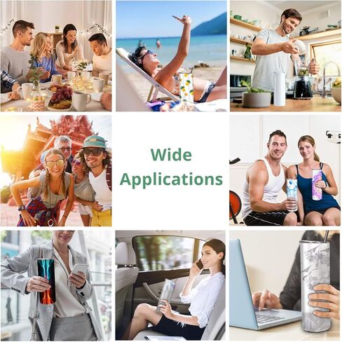 ZONEGRACE 50 Pack Sublimation Tumblers bulk 20 oz Skinny,Stainless Steel Straight Sublimation Tumbler Cups Wholesale Blank White with Lid, Straw, Individually Boxed,Polymer Coating for Heat Transfer in Kuwait