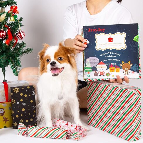 jroyjoy عيد الميلاد المناديل الورقية 12 لونا 120 ورقة 19.7 "× 19.7" عطلة هدية التفاف المناديل الورقية لعيد الميلاد صناديق الهدايا أكياس عيد الميلاد هدية ورق التغليف لزجاجات النبيذ هدية المناديل الورقية in Kuwait