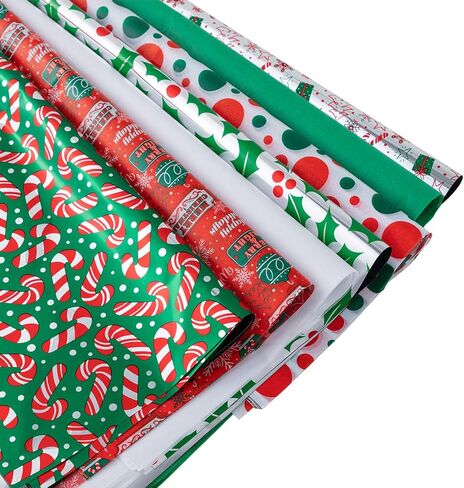 JOYIN 150 Sheets Tissue Paper Assortement Classic Christmas Design, Holiday Gift Wrap Paper, Accessory for Gift Boxes, Gift Wrapping Bags and Wine Bottles in Saudi Arabia