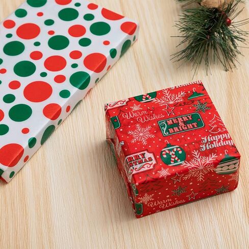 JOYIN 150 Sheets Tissue Paper Assortement Classic Christmas Design, Holiday Gift Wrap Paper, Accessory for Gift Boxes, Gift Wrapping Bags and Wine Bottles in Saudi Arabia