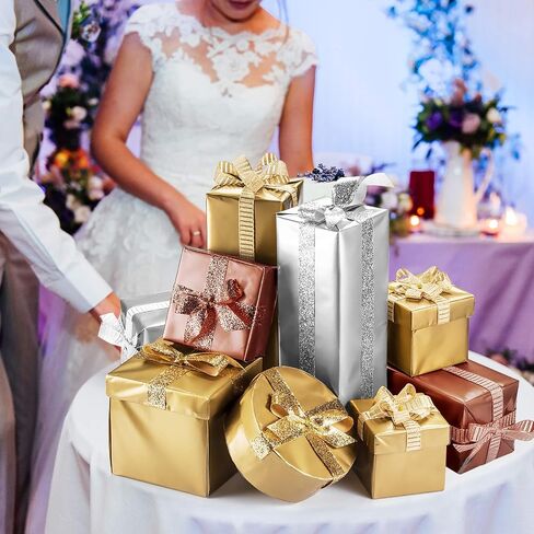 MIAHART 50 Sheets Tissue Paper Bulk 20X14 Inch Metallic Gift Wrap Paper Gift Wrapping Accessory Wrap for Wedding Birthday Party Favor Decor DIY Fringes Shredded Fill Confetti (Mix Color) in Kuwait