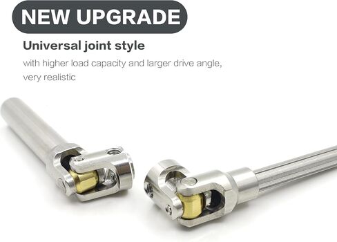 Drive Shaft Stainless Steel Heavy-Duty Driveshafts for 1/10 RC Car Crawler Axial SCX10 90046 AXI03007 TRX4 Redcat Gen8(60-75mm) in Saudi Arabia