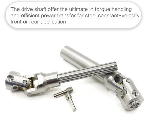 Drive Shaft Stainless Steel Heavy-Duty Driveshafts for 1/10 RC Car Crawler Axial SCX10 90046 AXI03007 TRX4 Redcat Gen8(60-75mm) in Saudi Arabia