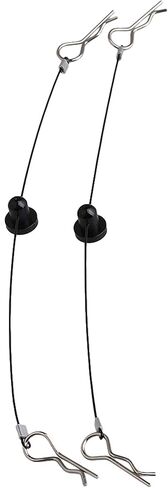 Mxfans Black Color 1/10 RC Car Body Clip Pins 155mm Steel Wire Body Clips with Screw Retainer N10259BL Set of 2 in Saudi Arabia