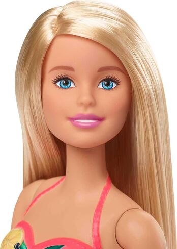باربي دمية امرأة سمراء مقاس 11.5 انش ومجموعة لعب حمام السباحة مع زحليقة واكسسوارات، هدية للاطفال من سن 3 الى 7 سنوات in Saudi Arabia